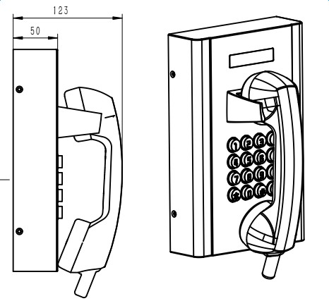 Телефон 2 переключателя крюка Robuste OEM