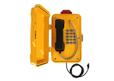 Industrial Weatherproof Emergency Phone , Emergency Call Box IP66-IP67 With Light