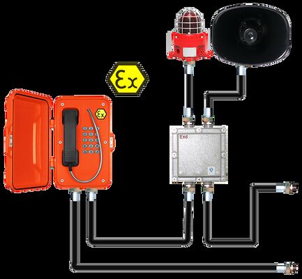 Хорошая цена. IP67 85dbA пожарный телефон из литого алюминия для опасных промышленных условий онлайн