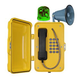 Хорошая цена. Телефоны тоннеля IP67 водоустойчивые промышленные VoIP с рожком и маяком онлайн