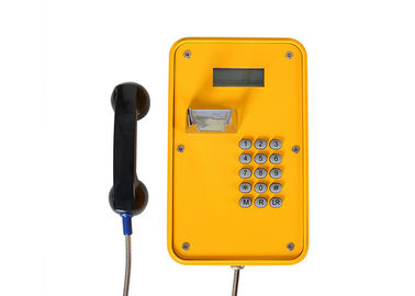 Стандартный кнопочный уличный промышленный телефон, IP67 VOIP/SIP телефон со светодиодным дисплеем