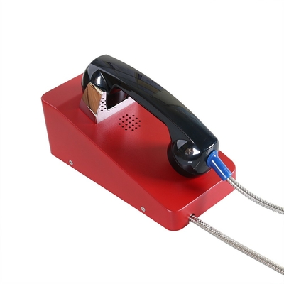 Холоднокатаная стальная горячая линия общественности Телефон DC12V Full Duplex для тюрьмы